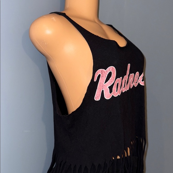 Forever 21 "Radness" Fringe Tank Top - Size Small - Picture 4 of 6